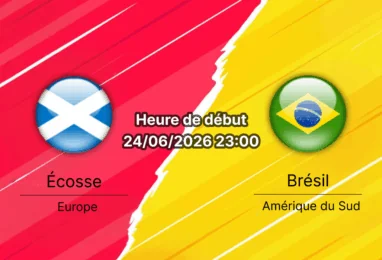 Pronostic Écosse Brésil – Hard Rock Stadium Miami Gardens, Coupe du Monde 2026 Groupe C, 24 juin