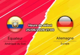 Pronostic Équateur Allemagne – MetLife Stadium East Rutherford, Coupe du Monde 2026 Groupe E, 25 juin 2026