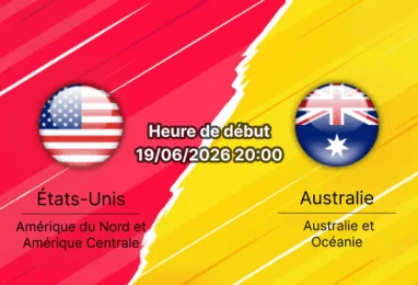 Pronostic États-Unis Australie – Seattle Stadium, Coupe du Monde 2026 Groupe D, 19 juin 2026, coup d'envoi 20h00