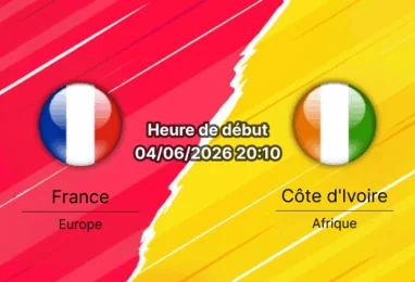 Pronostic France Côte d'Ivoire – Stade de la Beaujoire Nantes, amical préparation Coupe du Monde 2026, 4 juin