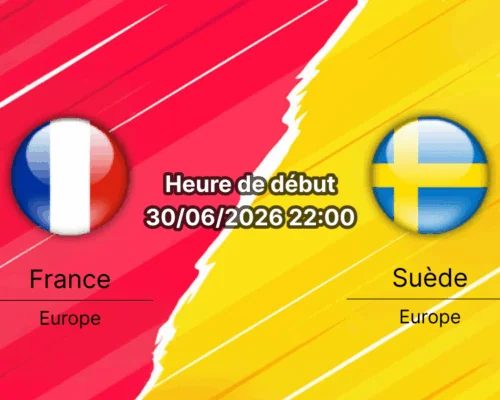 Pronostic France Suède – MetLife Stadium East Rutherford, 16e finale Coupe du Monde 2026, 30 juin 2026