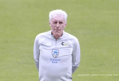 Hugo Broos entraîneur Afrique du Sud en conférence de presse avant Bafana Bafana Mexique 11 juin 2026 – Coupe du Monde Groupe A Estadio Azteca