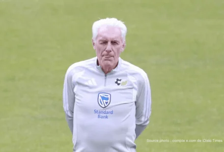 Hugo Broos entraîneur Afrique du Sud en conférence de presse avant Bafana Bafana Mexique 11 juin 2026 – Coupe du Monde Groupe A Estadio Azteca