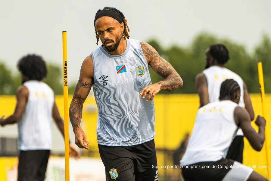 Les Léopards de la RDC lors de leur première séance d'entraînement au SaberCats Stadium de Houston le 13 juin 2026 avant Portugal RD Congo 17 juin