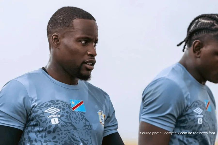 Lionel Mpasi gardien de la RD Congo à l'entraînement à Houston le 14 juin 2026 – préparation Portugal RD Congo 17 juin Coupe du Monde 2026
