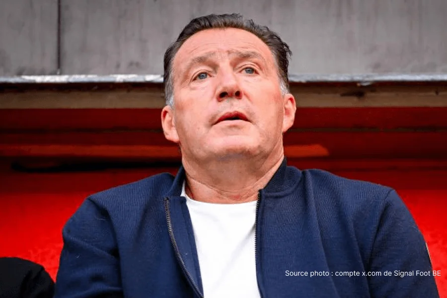 Marc Wilmots directeur sportif Standard de Liège lors de la prolongation d'Ibrahim Karamoko jusqu'en 2030 en novembre 2025
