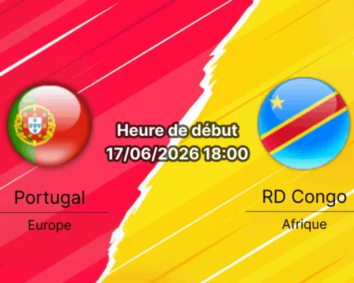 Pronostic Portugal RD Congo – NRG Stadium Houston, Coupe du Monde 2026 Groupe K, 17 juin 2026