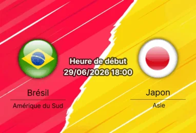 Pronostic Brésil Japon – NRG Stadium Houston, Coupe du Monde FIFA 2026, 29 juin, 1/32e de finale