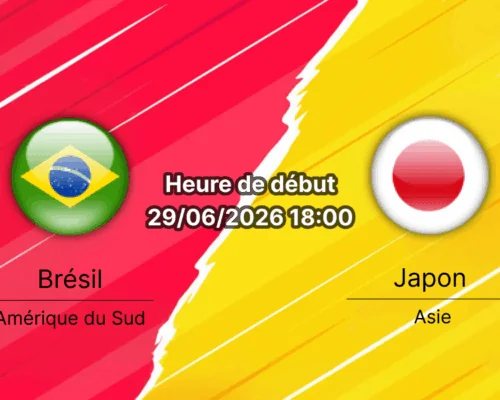 Pronostic Brésil Japon – NRG Stadium Houston, Coupe du Monde FIFA 2026, 29 juin, 1/32e de finale