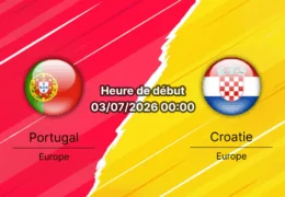 Pronostic Portugal Croatie – Toronto Stadium, 1/16e de finale Coupe du Monde 2026, Ronaldo et Modric, 3 juillet