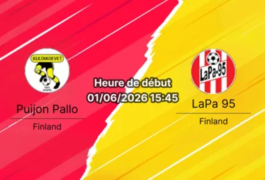 Pronostic Puijon Pallo LaPa 95 – Itkonniemi Kuopio, Vitonen Finlande, 22 juin 2026