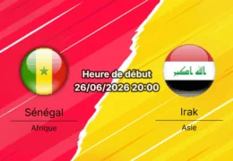 Pronostic Sénégal Irak — BMO Field Toronto, Groupe I de la Coupe du Monde FIFA 2026, journée 3 du 26 juin 2026