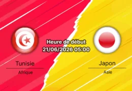 Pronostic Tunisie Japon – Estadio BBVA Monterrey, Groupe F Coupe du Monde 2026, 21 juin 2026