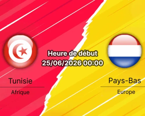 Pronostic Tunisie Pays-Bas — GEHA Field at Arrowhead Stadium Kansas City, Groupe F Coupe du Monde 2026, 26 juin