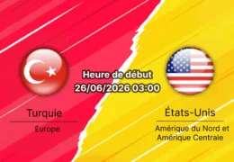Pronostic Turquie États-Unis — SoFi Stadium Inglewood Los Angeles, Coupe du Monde 2026 Groupe D, 26 juin 2026