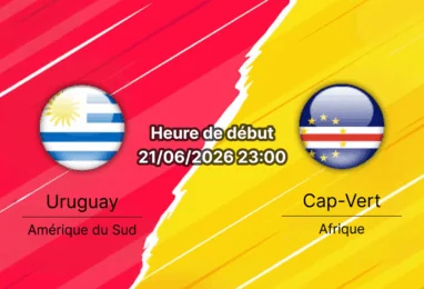 Pronostic Uruguay Cap-Vert – Hard Rock Stadium Miami Gardens, Groupe H Coupe du Monde FIFA 2026, 21 juin