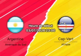 Pronostic Argentine Cap-Vert – Hard Rock Stadium Miami Gardens, 1/32e de finale Coupe du Monde 2026, 3 juillet 2026