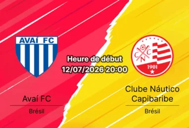 Pronostic Avaí Náutico – Ressacada Florianópolis, Série B Brésilienne journée 17, 12 juillet 2026