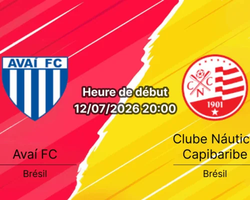 Pronostic Avaí Náutico – Ressacada Florianópolis, Série B Brésilienne journée 17, 12 juillet 2026