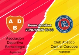 Pronostic Berazategui Central Córdoba – Estadio Norman Lee Berazategui, Primera C Metropolitana Argentina fecha 20 interzonales 20 juillet 2026