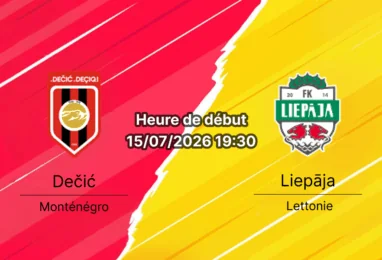 Pronostic Dečić Liepaja – Tusko Polje Tuzi, 1er tour qualifications Ligue Conférence UEFA 15 juillet 2026