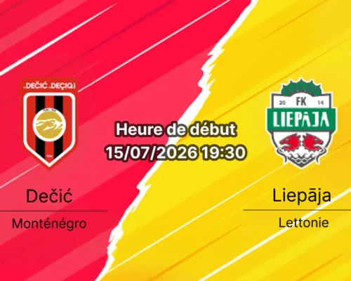 Pronostic Dečić Liepaja – Tusko Polje Tuzi, 1er tour qualifications Ligue Conférence UEFA 15 juillet 2026