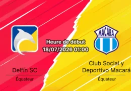 Pronostic Delfín SC Macará – Estadio Jocay Manta Équateur, Liga Pro Serie A jornada 20 18 juillet 2026
