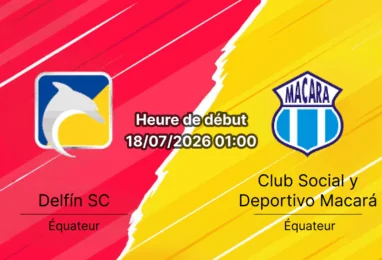 Pronostic Delfín SC Macará – Estadio Jocay Manta Équateur, Liga Pro Serie A jornada 20 18 juillet 2026