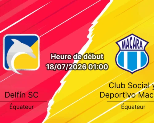 Pronostic Delfín SC Macará – Estadio Jocay Manta Équateur, Liga Pro Serie A jornada 20 18 juillet 2026