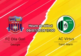 Pronostic Dila Gori Virtus – Stade Tengiz Burjanadze de Gori, Ligue Conférence UEFA qualification 9 juillet 2026