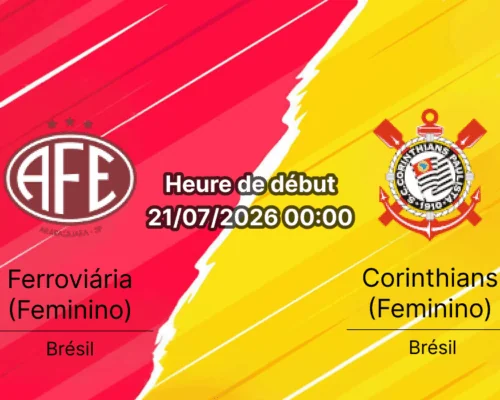 Pronostic Ferroviária Corinthians Feminino – Arena Fonte Luminosa Araraquara, Copa do Brasil Feminina 2026 oitavas de final 20 juillet
