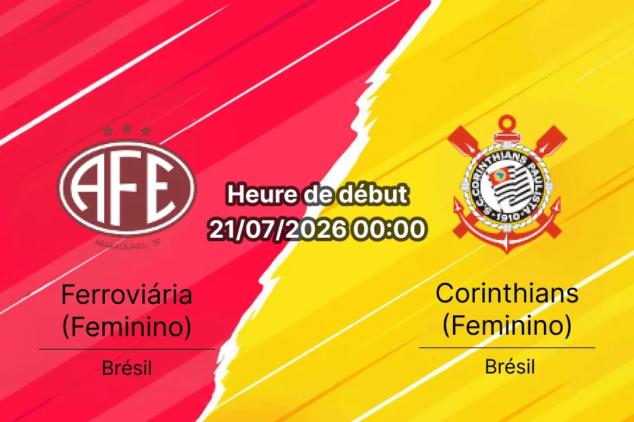 Pronostic Ferroviária Corinthians Feminino – Arena Fonte Luminosa Araraquara, Copa do Brasil Feminina 2026 oitavas de final 20 juillet