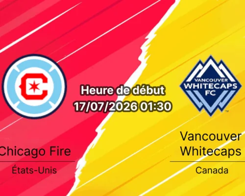 Pronostic Fire Chicago Whitecaps Vancouver – Soldier Field Chicago, MLS Matchday 16 17 juillet 2026