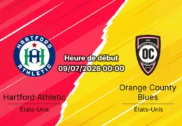Pronostic Hartford Athletic Orange County Blues – Trinity Health Stadium Hartford, USL Championship 9 juillet 2026