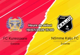 Pronostic Kuressaare Nomme Kalju – Stade municipal Kuressaare île de Saaremaa, Meistriliiga Estonie Tour 20 19 juillet 2026