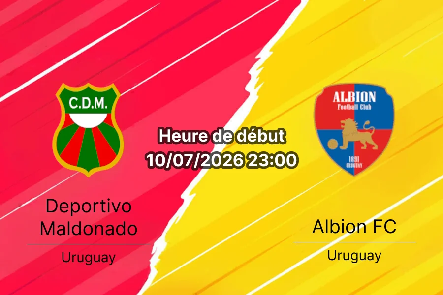 Pronostic Deportivo Maldonado Albion Montevideo – Estadio Domingo Burgueño, Primera División Uruguay, 10 juillet 2026