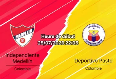 Pronostic Independiente Medellín Deportivo Pasto – Estadio Atanasio Girardot Medellín, Liga BetPlay Clausura 2026 25 juillet