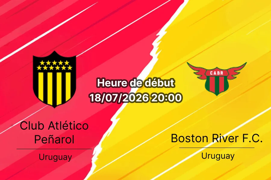 Pronostic Peñarol Boston River – Estadio Campeón del Siglo Montevideo, Torneo Intermedio Liga AUF Uruguaya jornada 6 18 juillet 2026