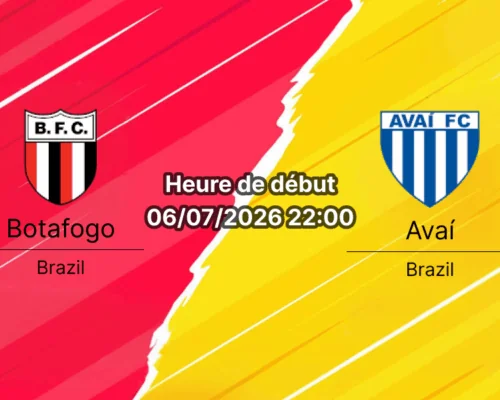 Pronostic Botafogo Avaí – Estadio Santa Cruz Ribeirão Preto, Campeonato Brasileiro Série B, 6 juillet 2026