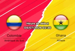 Pronostic Colombie Ghana – Arrowhead Stadium Kansas City, 1/16e de finale Coupe du Monde 2026, 4 juillet