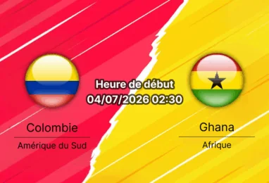 Pronostic Colombie Ghana – Arrowhead Stadium Kansas City, 1/16e de finale Coupe du Monde 2026, 4 juillet