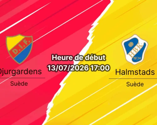 Pronostic Djurgardens Halmstads – Tele2 Arena Stockholm, Allsvenskan suédois Tour 12 13 juillet 2026
