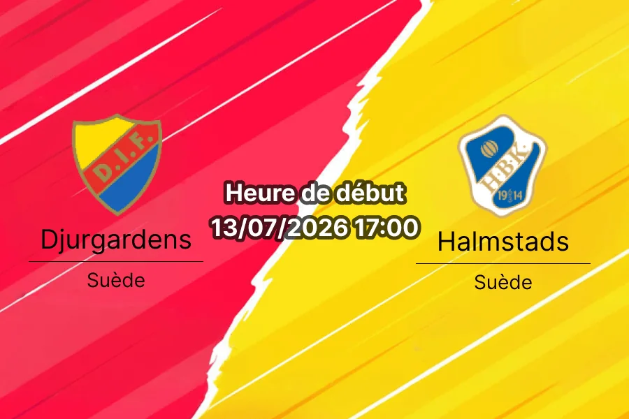 Pronostic Djurgardens Halmstads – Tele2 Arena Stockholm, Allsvenskan suédois Tour 12 13 juillet 2026