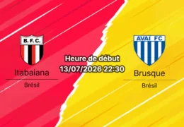 Pronostic Itabaiana Brusque – Stade Etelvino Mendonça, Brasileirão Série C 13 juillet 2026