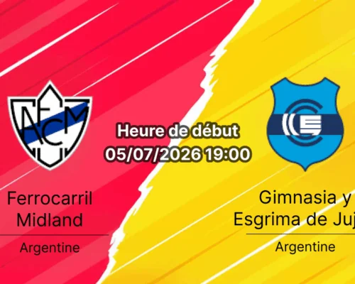Pronostic Midland Gimnasia Jujuy – Estadio Ciudad de Libertad Buenos Aires, Primera Nacional 5 juillet 2026