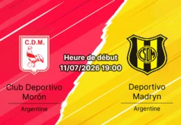 Pronostic Morón Deportivo Madryn – Estadio Nuevo Francisco Urbano, Primera B Nacional 2026, 11 juillet