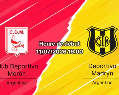 Pronostic Morón Deportivo Madryn – Estadio Nuevo Francisco Urbano, Primera B Nacional 2026, 11 juillet
