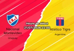 Pronostic Nacional Montevideo Atlético Tigre – Gran Parque Central Montevideo, Copa Sudamericana play-off aller, 21 juillet 2026