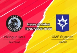 Pronostic Vikingur Gota Stjarnan – Injector Arena Klaksvík, 1er tour qualifications Ligue Conférence UEFA 16 juillet 2026