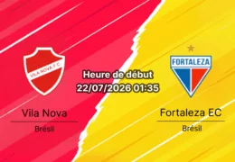 Pronostic Vila Nova Fortaleza EC – Estádio Onésio Brasileiro Alvarenga Goiânia, Campeonato Brasileiro Série B rodada 19 22 juillet 2026